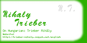 mihaly trieber business card